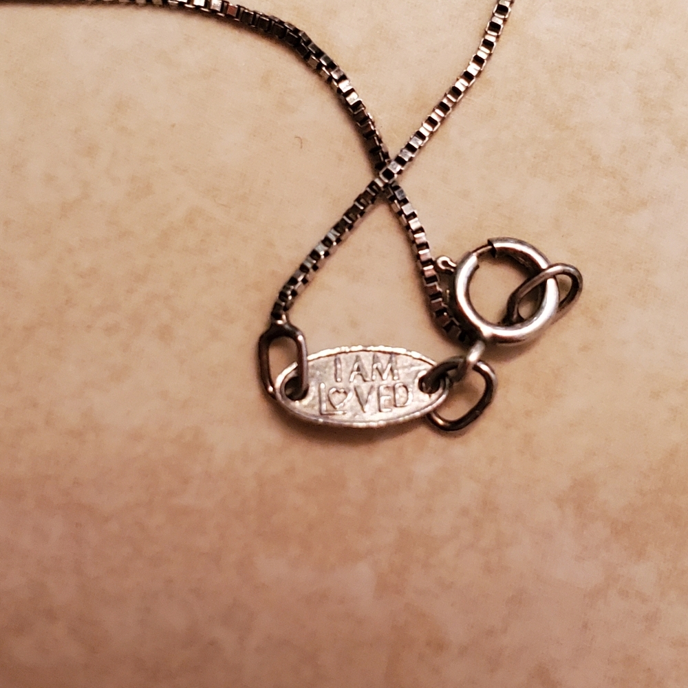 I Am Loved Necklace letter "K" - Picture 2 of 3